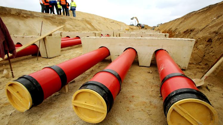 In Raesfeld (Kreis Borken, NRW) hat Amprion diese Erdkabel verlegt. Jetzt wird die Fläche dort wieder landwirtschaftlich genutzt. Stromnetz-Ausbau