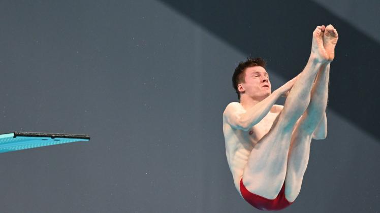 ARCHIV - Wasserspringer Martin Wolfram war auch bei den Olympischen Spielen in Tokio am Start. Foto: Swen Pförtner/dpa