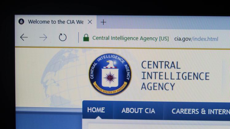 Die Homepage des US-Amerikanischen Auslandsgeheimdienstes CIA (Central Intelligence Agency)