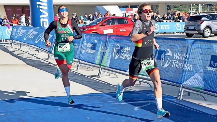 Doppelweltmeisterin Marie Hauer peilt im dänischen Viborg ihren nächsten Duathlon-Titel an. Doppelweltmeisterin Marie Hauer peilt im dänischen Viborg ihren nächsten Duathlon-Titel an.