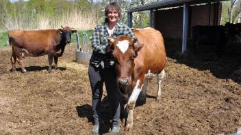 Auf dem Biohof von Landwirtin Ve-Anissa Spindler habe die 23 Kühe freien Auslauf.