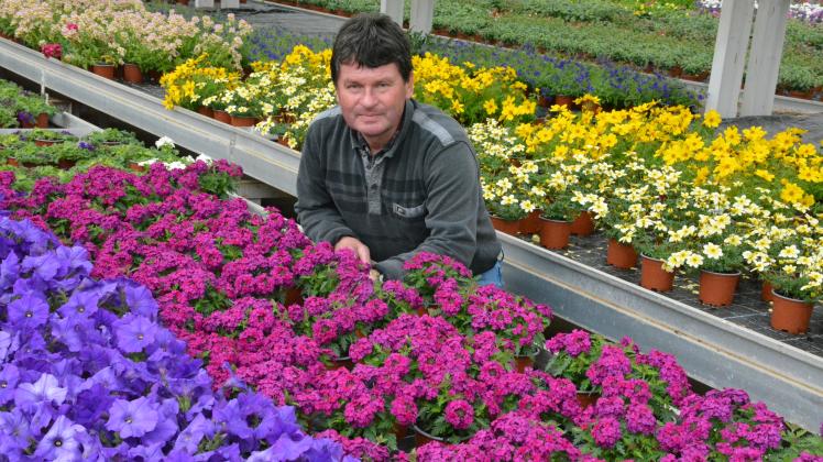 Er hegt und pflegt mit seinen Kollegen die jungen Pflänzchen und Blumen bei der PG Storchennest Ludwigslust: Gärtner Helmut Lock