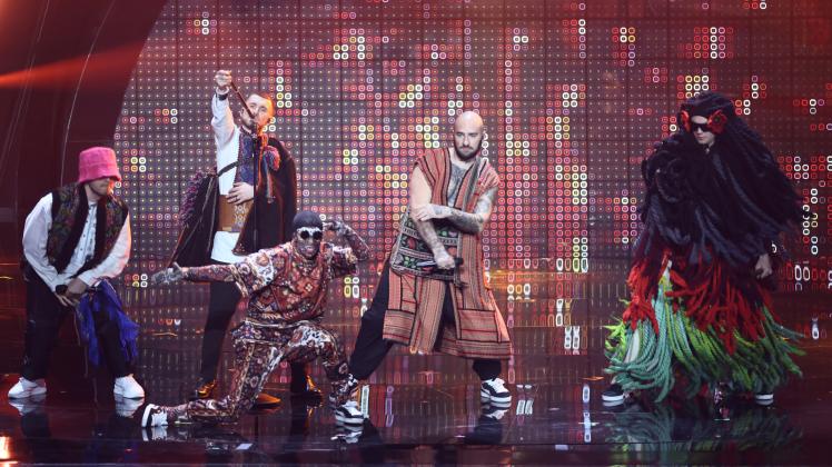 Das Kalush Orchestra aus der Ukraine ist mit dem Song „Stefania“ im Finale des ESC dabei. Eurovision Song Contest - Erstes Halbfinale