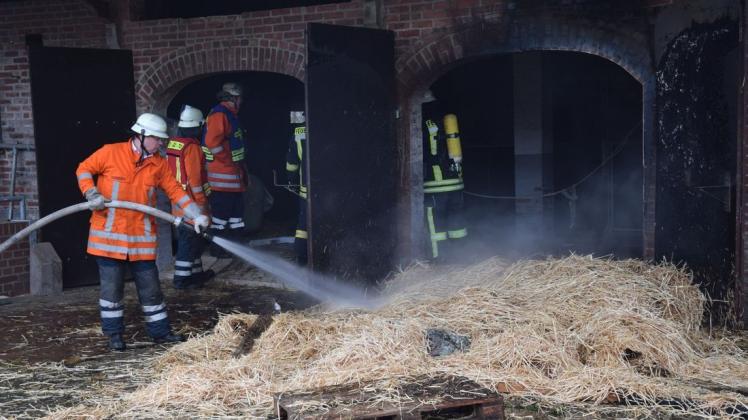 Mehrfach war auf einem Hof in Riemsloh ein Feuer ausgebrochen. {{caption}}