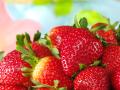 Close-up of fresh strawberries (Selective Focus, Focus on the strawberry on the right) , 2238737.jpg, strawberry, fruit,
