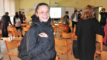 Nach der Veranstaltung zur Berufsorientierung im Eldenburg-Gymnasium Lübz: Melina aus der 10. Klasse.