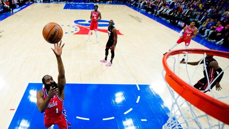 James Harden ist der Star der Philadelphia 76ers. Foto: Matt Slocum/AP/dpa James Harden ist der Star der Philadelphia 76ers. Foto: Matt Slocum/AP/dpa