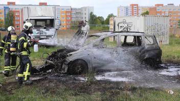 Autobrand in Rostock