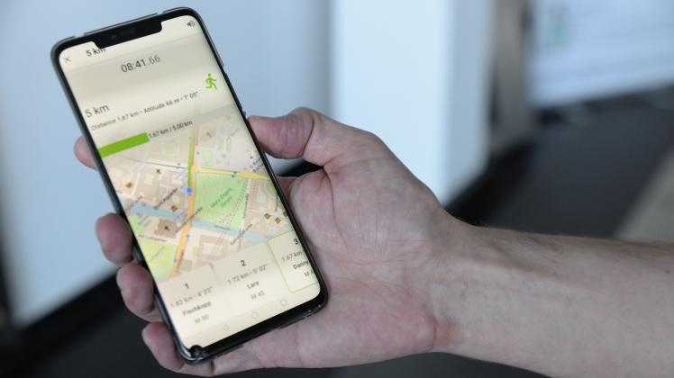 Handy mit App