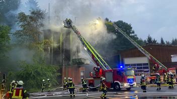 Brand im Sägewerk in Bissendorf 16.5.2022