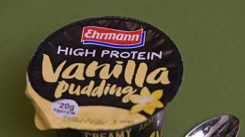 14 02 2019 Ehrmann Vanille Pudding Sorte High Protein für Sportler mit weniger Zucker Fett und s