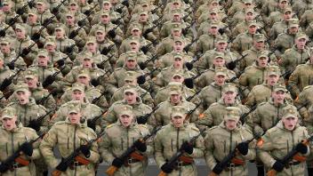Vor der Militärparade zum Tag des Sieges - Russland
