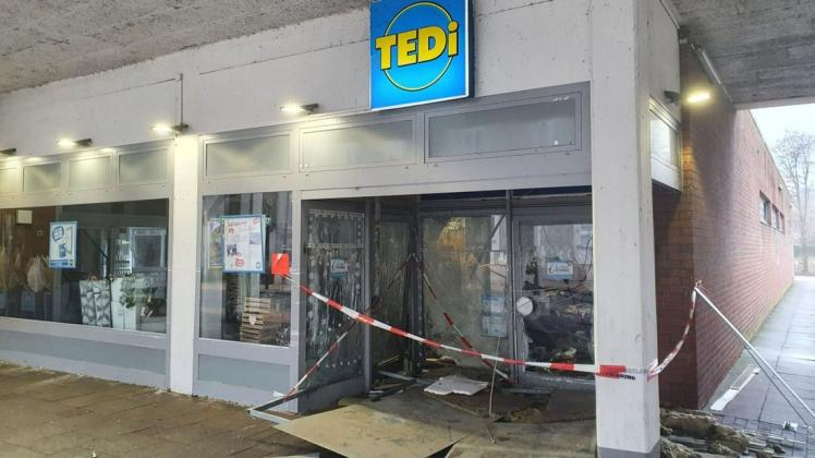 So sah die Tedi-Filiale in der Friedrichstraße am Neujahrsmorgen aus.