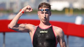 ARCHIV - Schwimm-Olympiasieger Florian Wellbrock. Foto: Oliver Weiken/dpa/Archiv
