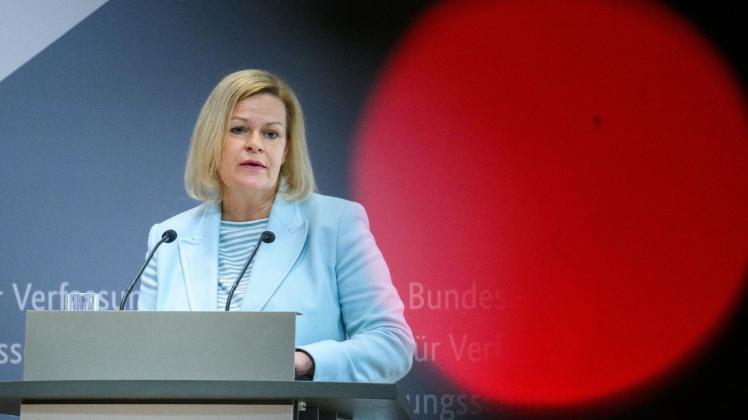 Bundesinnenministerin Nancy Faeser (SPD). Foto: Bernd von Jutrczenka/dpa