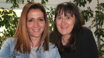 Hebamme Lisa Willert (li.) und Grit Janke vom Kinderschutzbund arbeiten in Toitenwinkel zusammen.