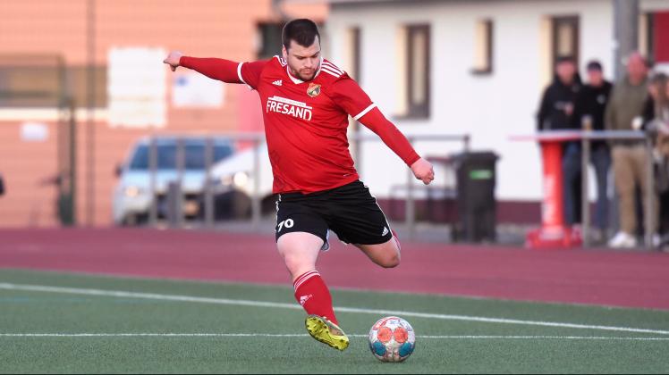 Torjäger Felix Engert erzielte am Sonntag das zwischenzeitliche 3:0 für den Doberaner FC gegen den FSV Bentwisch II. Es war sein zehnter Saisontreffer.