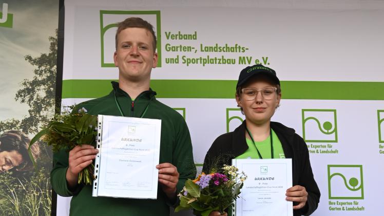 Beim Landschaftsgärner-Cup Nord haben sich Lena Jamski und Clemens
Golatowski als beste Nachwuchstalente in Mecklenburg-Vorpommern behauptet.