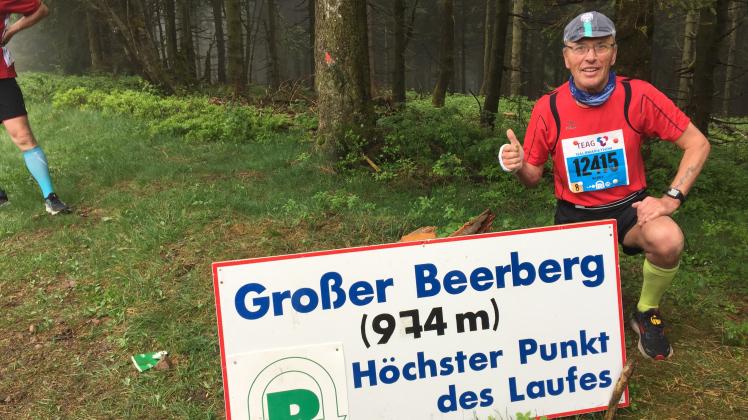 Läufer Kurt Tschiltschke am Beerberg