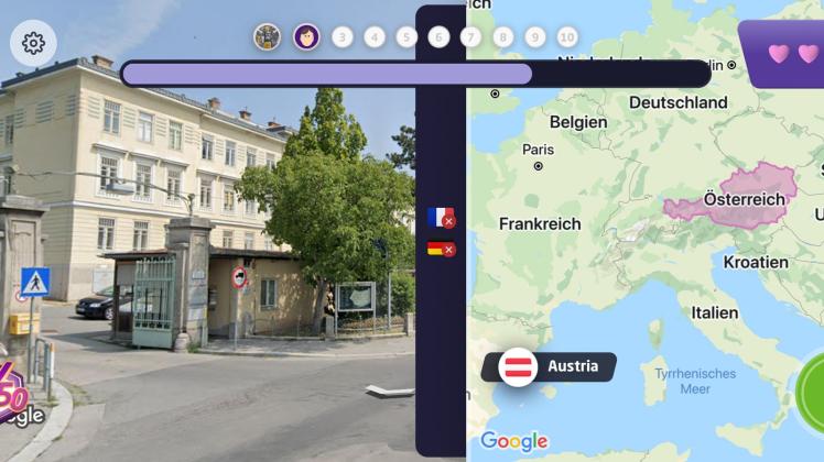 SCREENSHOT - Sieht (fast) aus wie Deutschland und auch nicht wie Osteuropa? Dann könnte dieses Haus an einer Straße in Österreich stehen - oder nicht? Foto: GeoGuessr/dpa-tmn/Screenshot - ACHTUNG: Nur zur redaktionellen Verwendung im Zusammenhang mit dem genannten Text und nur bei vollständiger Nennung des vorstehenden Credits