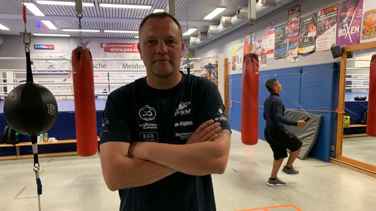 Ist als Ehrenamtler auch am Sonnabend und Sonntag beim Greifenpokal im Einsatz: Box-Trainer Jan Kröger 