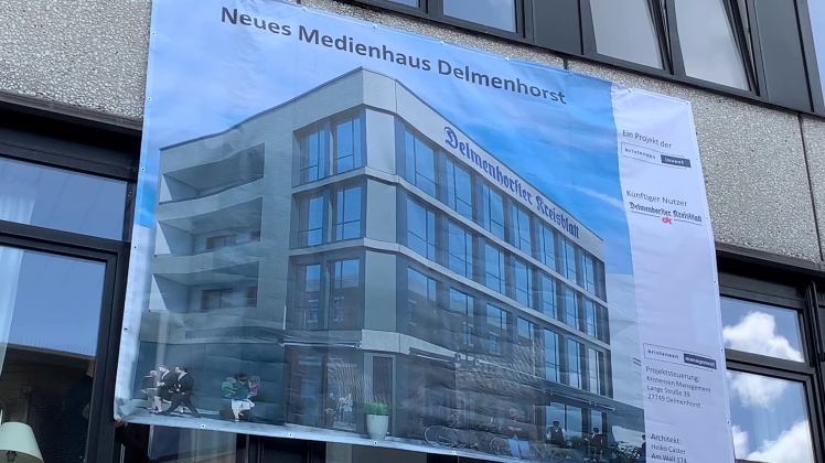 Das Delmenhorster Kreisblatt zieht an einen neuen Standort. 2023 wird das neue Medienhaus an der Langen Straße 101 zu finden sein.