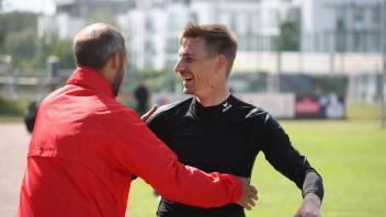Friauf und Trainer Klempkow