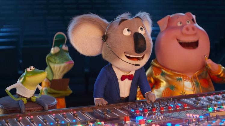 Koala Buster Moon möchte im zweiten Sing-Film mit seiner Gruppe von Freunden hoch hinaus. Dafür müssen sie Musikmogul Jimmy Crystal überzeugen.