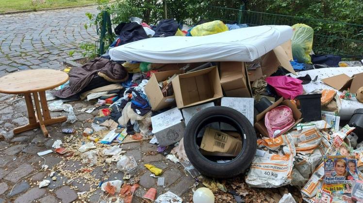 Illegal entsorgter Müll in Bad Oldesloe (Archivfoto).