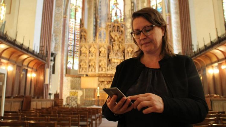 Amrei Magdanz hat die App für den Schleswiger Dom mit entwickelt.