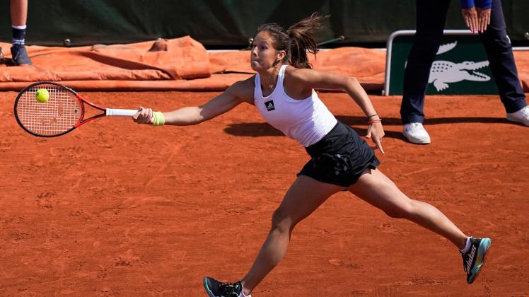 Die Russin Darja Kassatkina erreichte bei den French Open das Viertelfinale. Foto: Michel Euler/AP/dpa