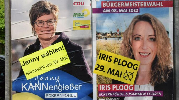 Verlängerung: Nach der Bürgermeisterwahl am 8. Mai haben es Iris Ploog und Jenny Kannengießer in die Stichwahl am Sonntag geschafft.