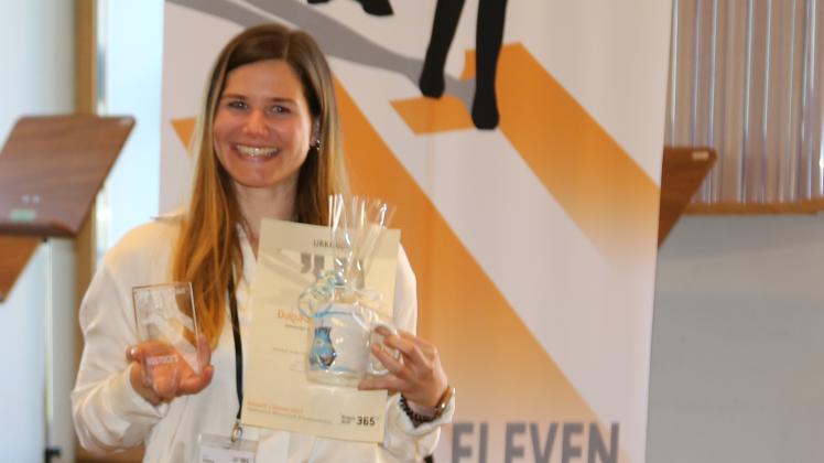 Dana Kathrin Dohr von der Universität Rostock hat 2022 den Kommunikationswettbewerb Rostocks Eleven gewonnen. 