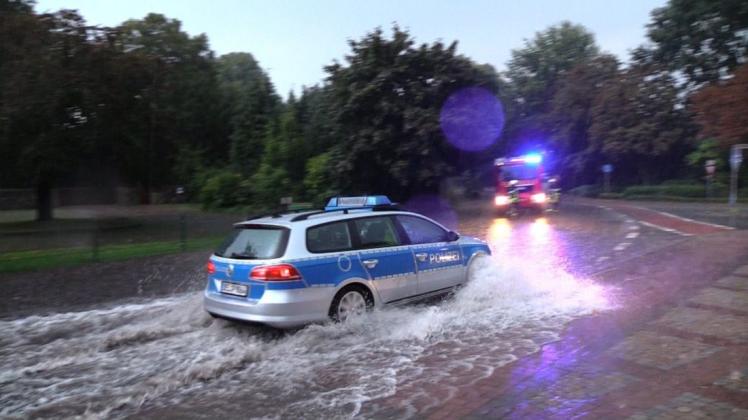 Im August 2019 standen weite Teile von Ganderkesee und Delmenhorst nach einem heftigen Unwetter unter Wasser. 