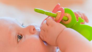 Closeup portrait of baby playing with toy, model released, , 2722823.jpg, adorable, baby, beautiful, boy, caucasian, chi