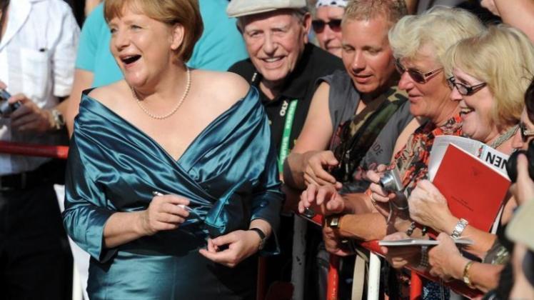 Angela Merkel in Bayreuth. 