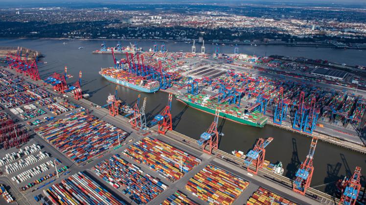 Containerterminals im Hamburger Hafen