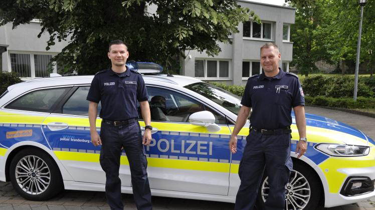 Seit 1. April sind Martin Lange (links) und René Linke die neuen Revierpolizisten in Gumtow bzw. Karstädt.