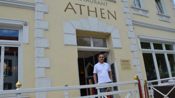 25 Jahre in Bad Essen: Das griechische Restaurant „Athen“ mit Besitzer Apostolos Kritsiniotis.