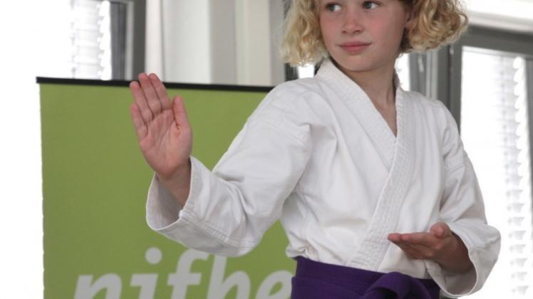 Karate-Kid Moritz Herrmann von der Elisabethschule nahm an dem Forder-Förder-Projekt teil, das Schüler zu Experten macht. 