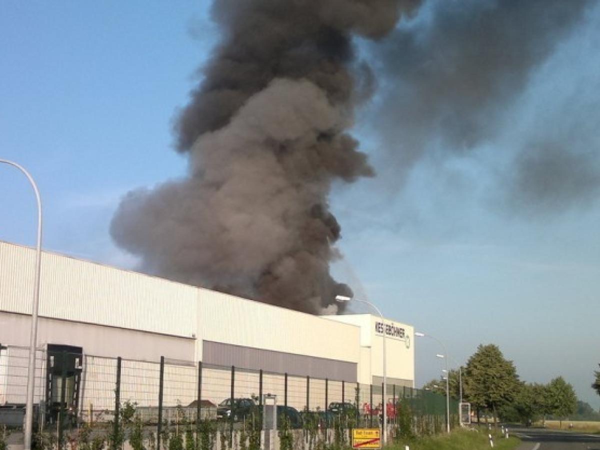 Brand bei Firma Kesseböhmer in Dahlinghausen: 350 Mitarbeiter