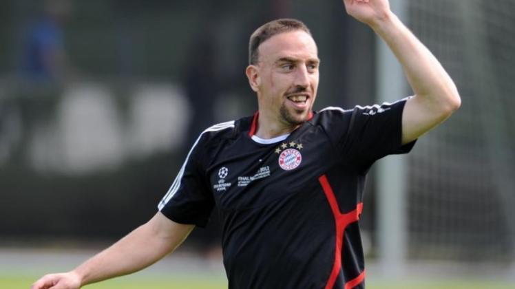 Franck Ribéry hat in München wieder das Training aufgenommen. 