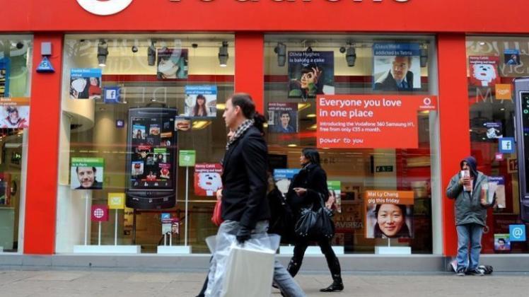 Ein Vodafone-Shop in London. 