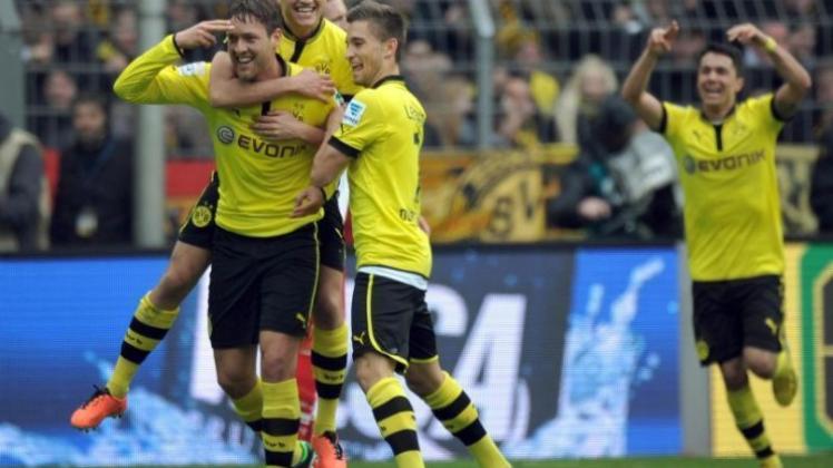 Dortmunds Julian Schieber, Nuri Sahin und Moritz Leitner überzeugten. 