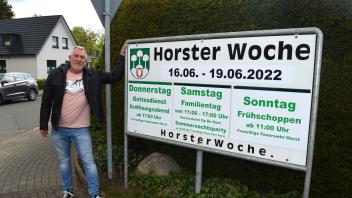 Organisator Torsten Ahrendt hat mit seinem Team das  Programm der „Horster Woche“ zusammengestellt.