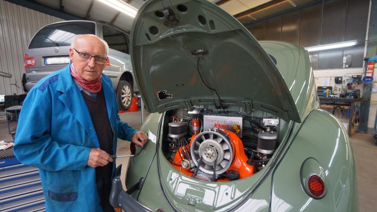 Zwei Jahre hat Hans Korte am mittlerweile 65 Jahre alten VW Käfer gearbeitet.