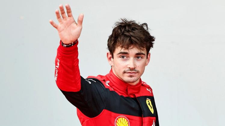 Ferrari-Pilot Charles Leclerc startet bereits zum sechsten Mal in dieser Saison von der Pole Position. Foto: Hamad Mohammed/Reuters/AP/dpa