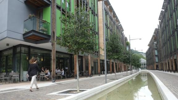 ARCHIV - Das von Stararchitekt Renzo Piano geplante Quartier Le Albere entstand auf einer Industriebrache. Foto: Florian Sanktjohanser/dpa-tmn