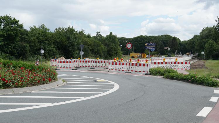 Die Zufahrt nach Meppen über den Helter Damm ist wegen Bauarbeiten derzeit gesperrt. Doch die Stadt hat ein Umleitung eingerichtet.