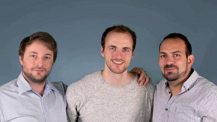 Die Gründer von IO-Dynamics: (von lins) Felix Kruse, Johann Olsen und Nabil Imran.